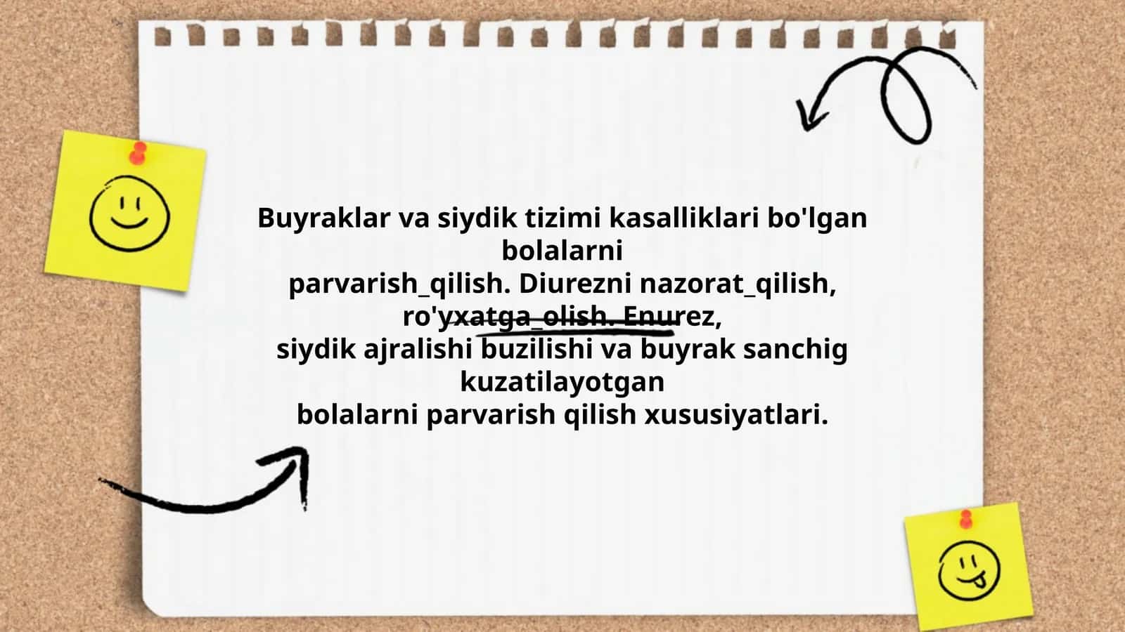 Siydik va Buyrak Kasalliklari Parvarish Qilish