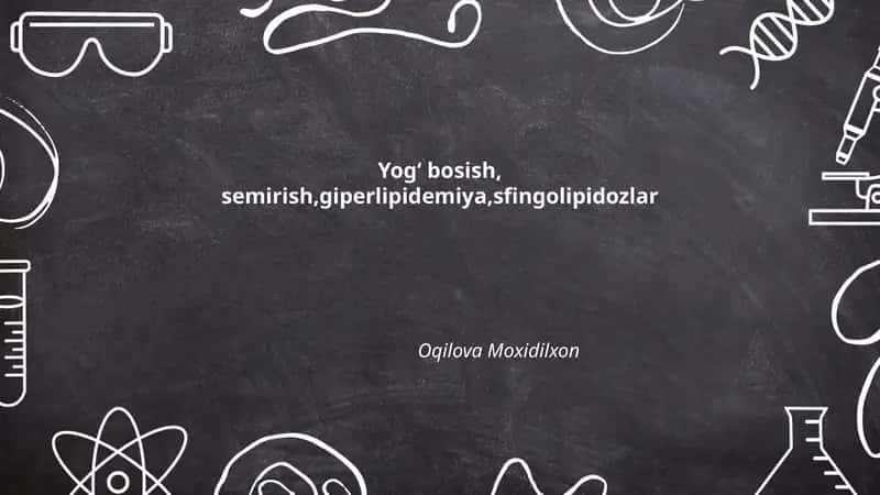 Yogʻ bosish anatomiyasi va turlari