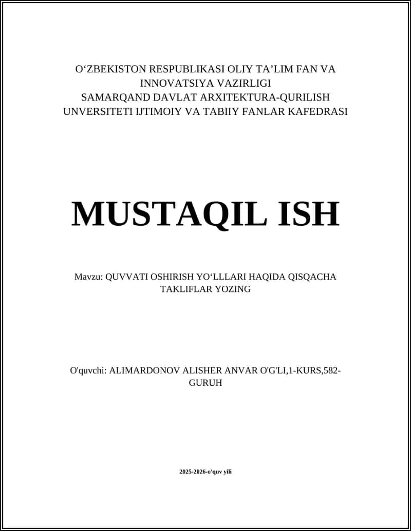 Muntazam kuch mashqlari (qarshilik treningi)