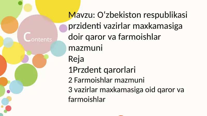 Oʻzbekiston Respublikasi Vazirlar Mahkamasi