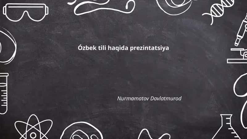 Ózbek tili haqida prezintatsiya