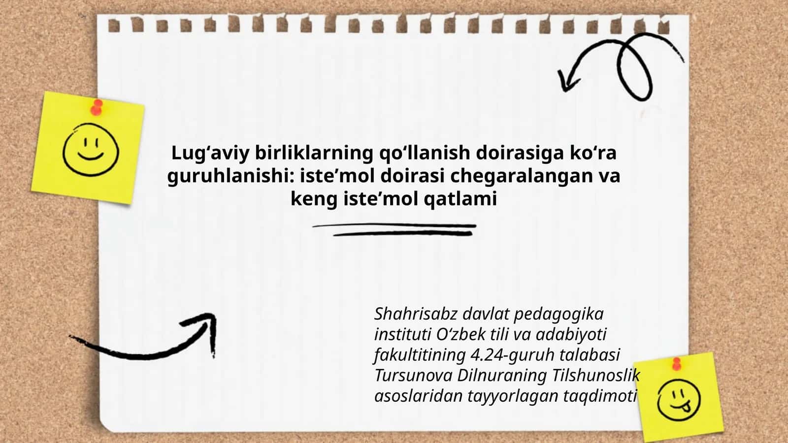 Tilshunoslik asoslaridan tayyorlagan taqdimot