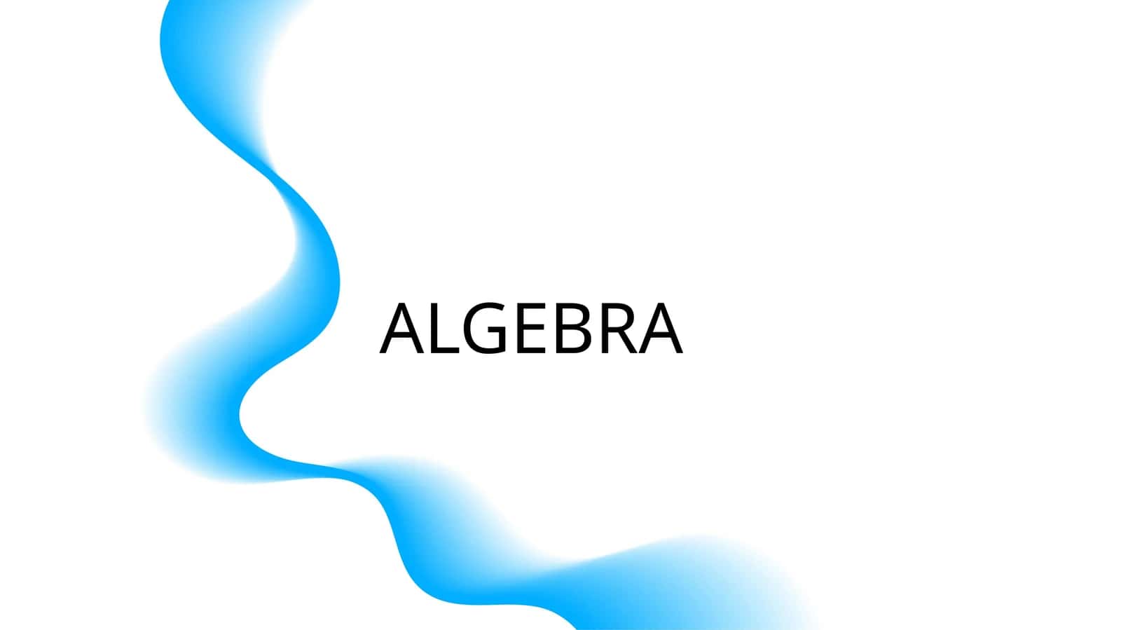 ALGEBRA