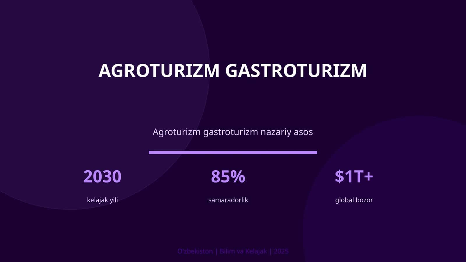 Agroturizm gastroturizm