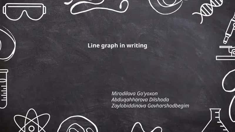 Line graph in writing