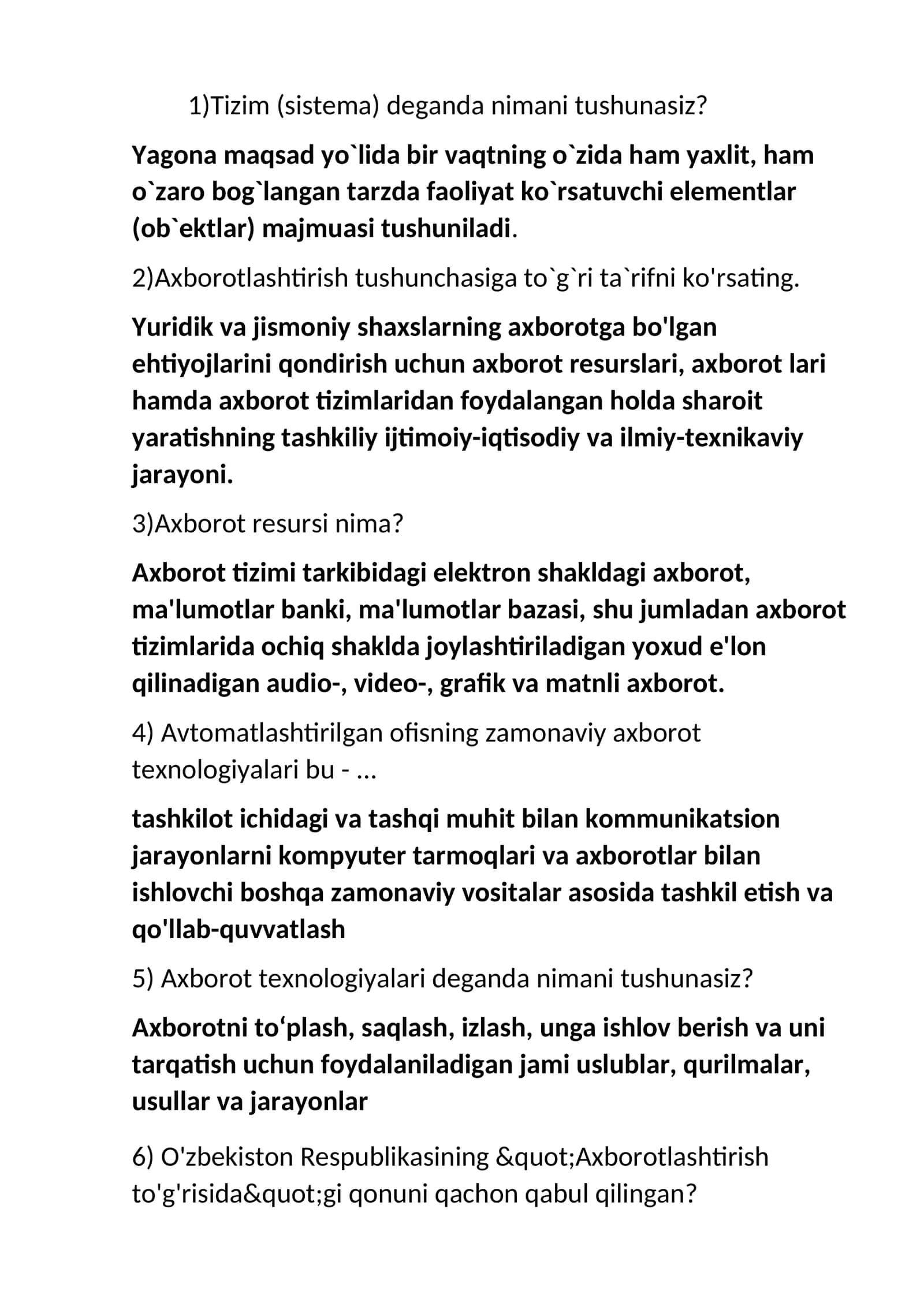 Avtomatlashtirilgan ofisning zamonaviy axborot texnologiyalari