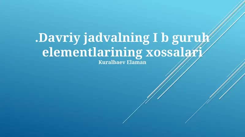 Mis, kumush va oltin