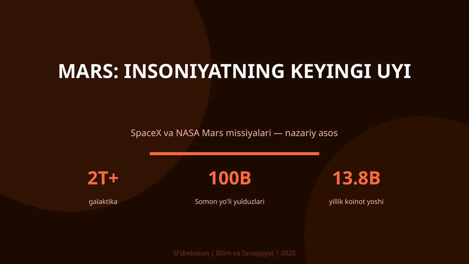 Mars: insoniyatning keyingi uyi