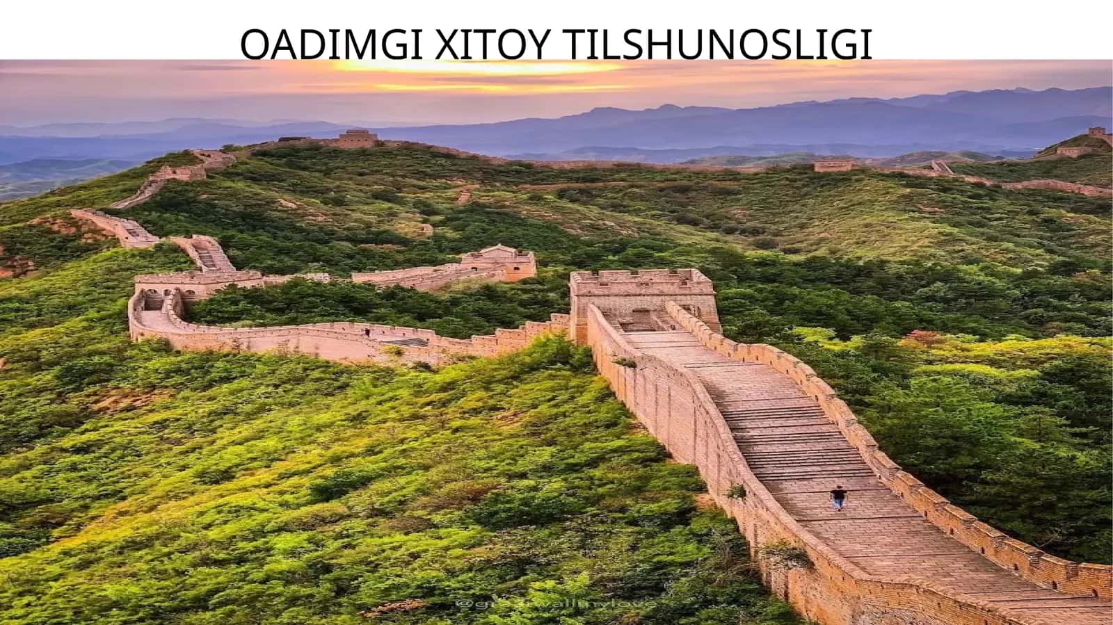 Qadimgi xitoy tilshunosligi