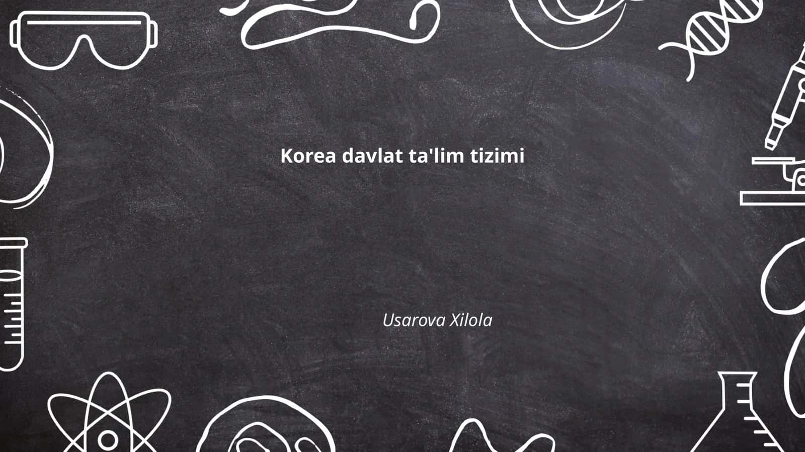 Janubiy Koreya ta'lim tizimi