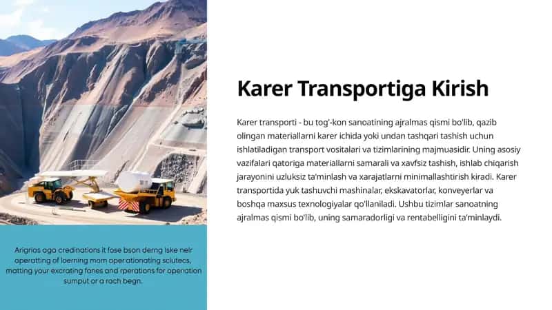 Karer Transportiga Kirish