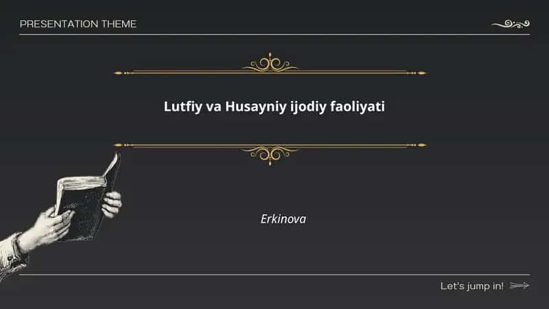 Lutfiy va Husayniy ijodiy faoliyati
