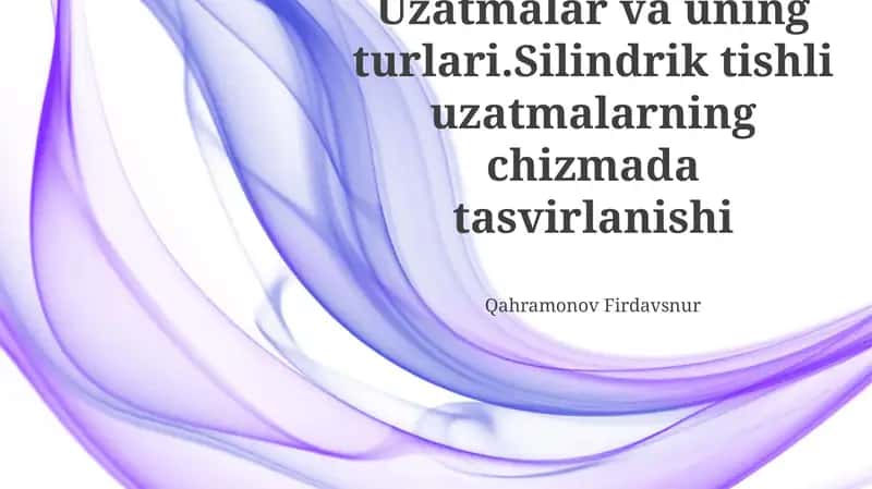 Tishli uzatmalar