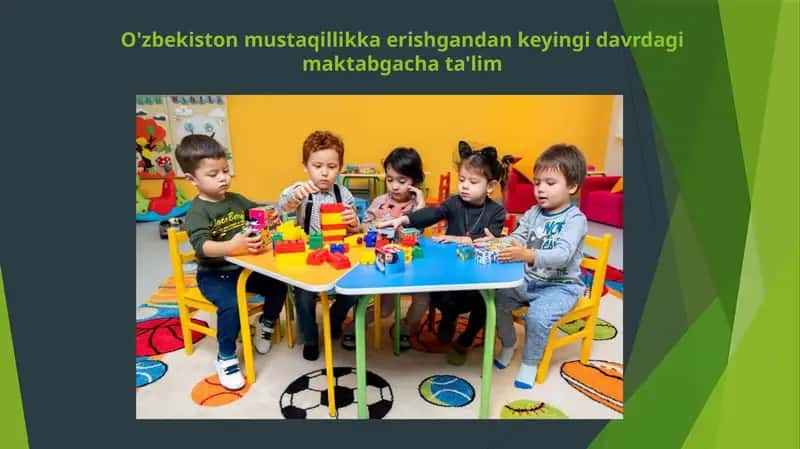 O'zbekiston mustaqillikka erishgandan keyingi davrdagi maktabgacha ta'lim