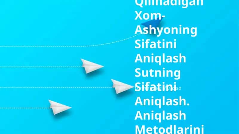 Shahar Sut Zavodlariga Qabul Qilinadigan Xom-Ashyoning Sifatini Aniqlash Sutning Sifatini Aniqlash. Aniqlash Metodlarini O`Rganish. Tozaligini Aniqlash