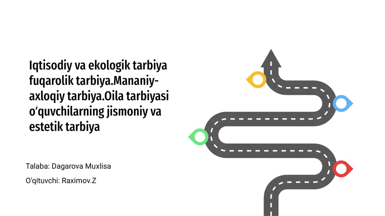 Iqtisodiy va ekologik tarbiya fuqarolik va manaviy-axloqiy tarbiya asoslari