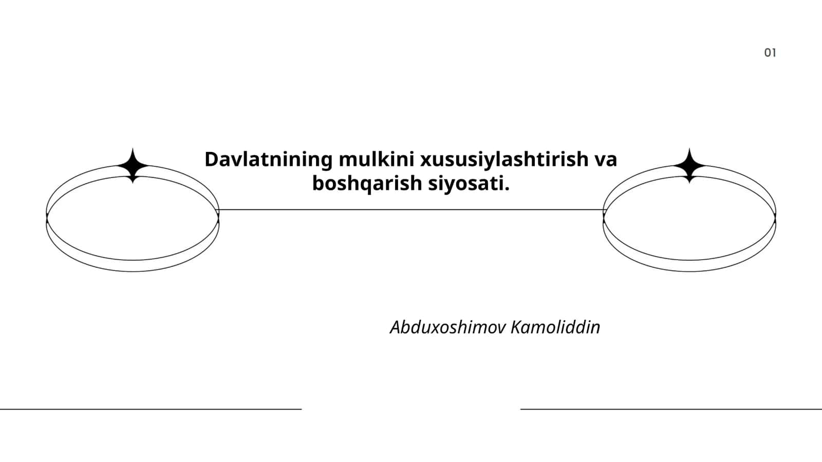Davlatnining mulkini xususiylashtirish va boshqarish siyosati