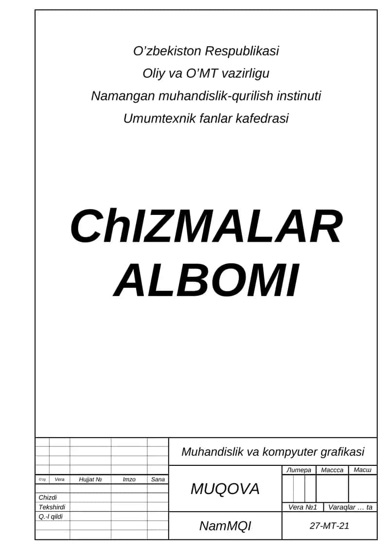 ChIZMALAR ALBOMI