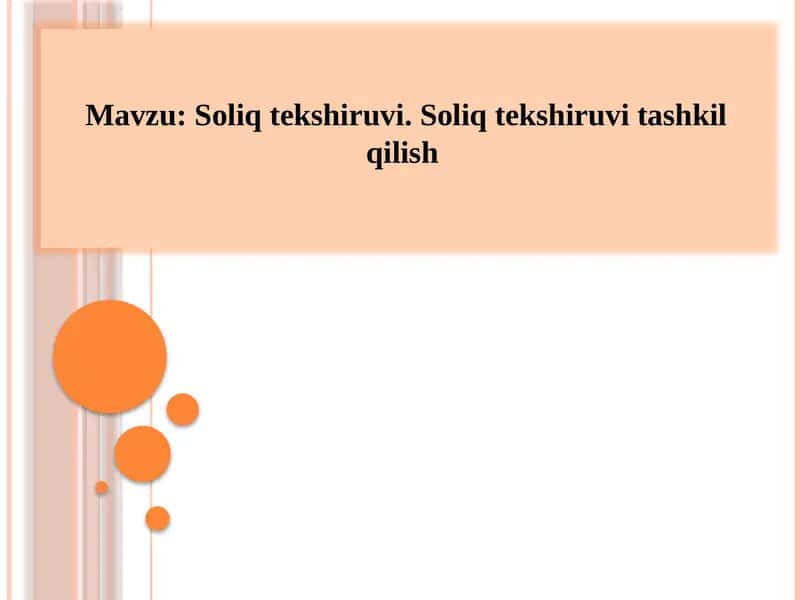 Soliqtekshiruvi