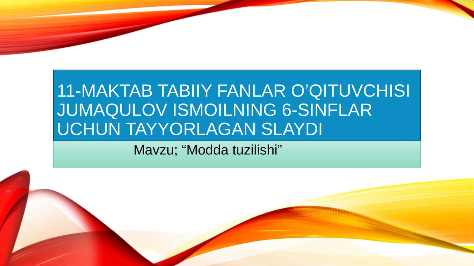 “Moddatuzilishi”