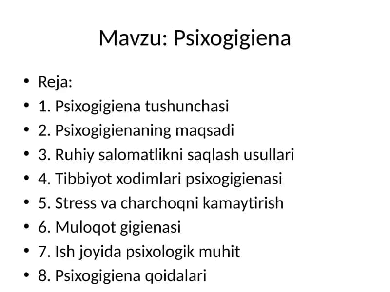 Psixogigiena