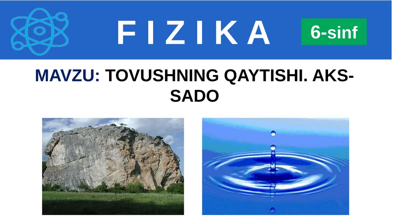 TOVUSHNING QAYTISHI. AKS-SADO