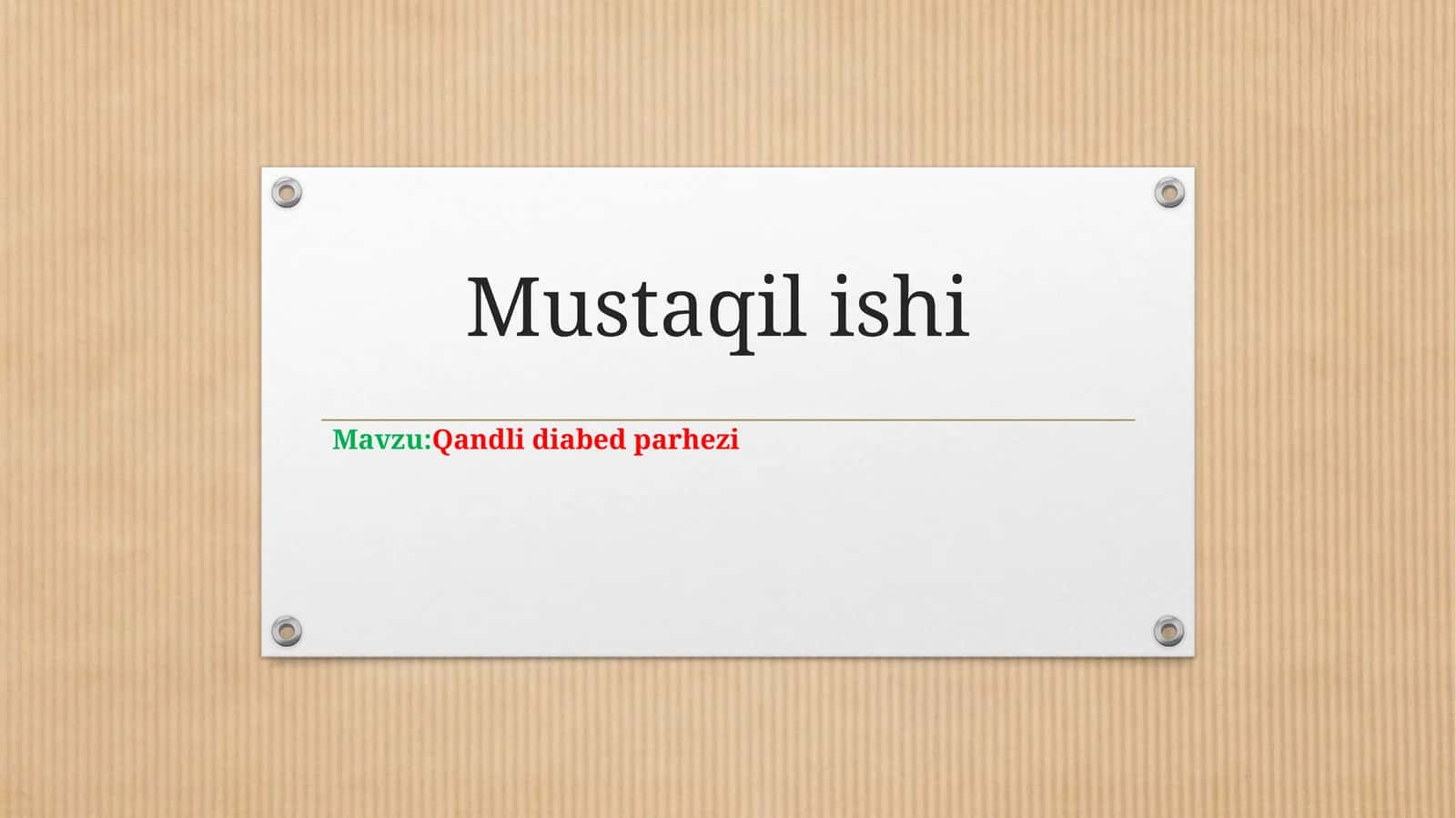 Qandli diabet parhezi