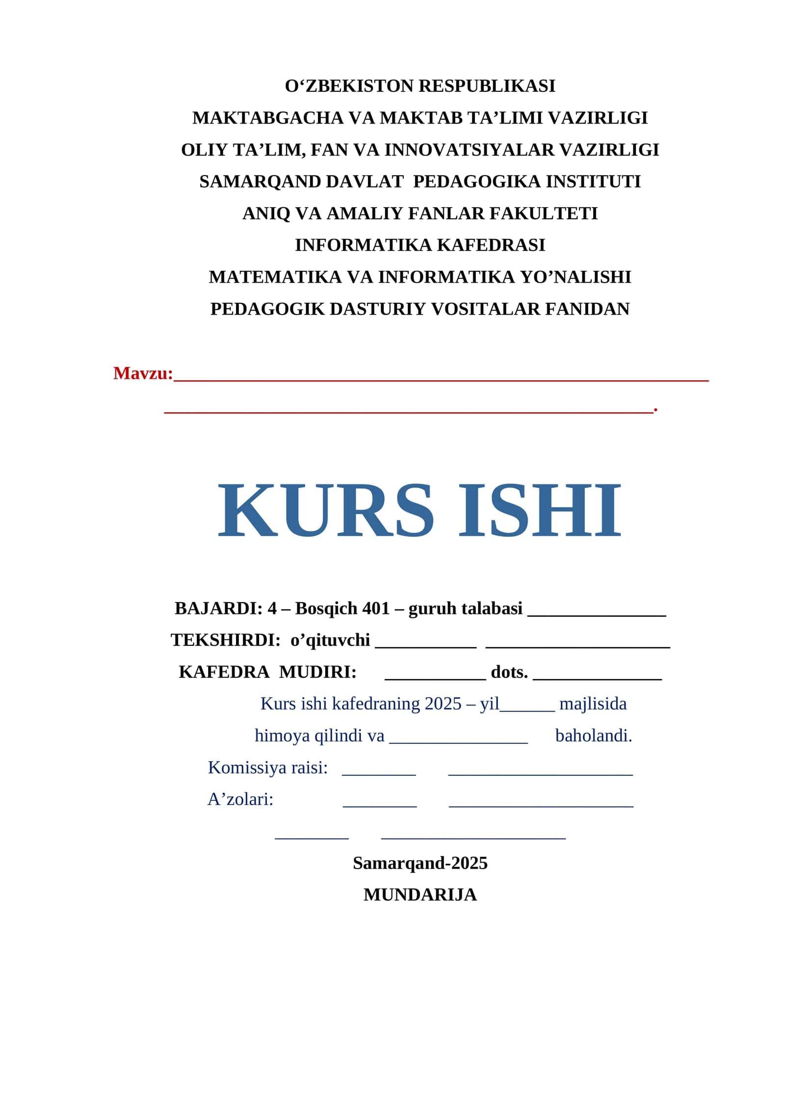 Uzluksiz ta'lim tizimida Informatika fanini kompetensiyaviy yondashuv asosida oʻqitish metodikasi.
