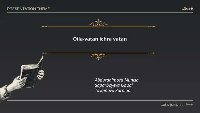 Oilada vatanparvar ruhni shakllantirish