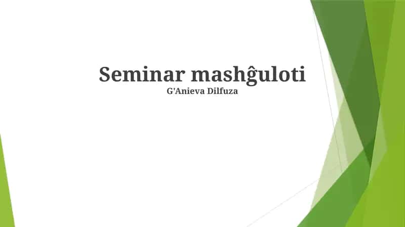 Seminar mashĝuloti