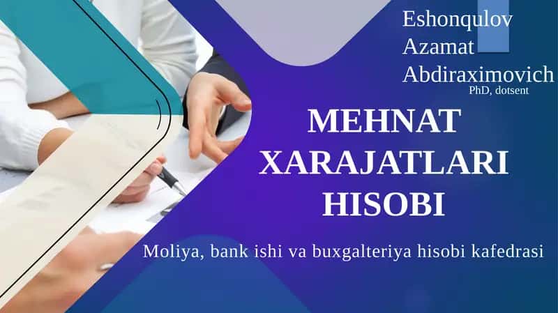 Mehnat xarajatlari hisobi