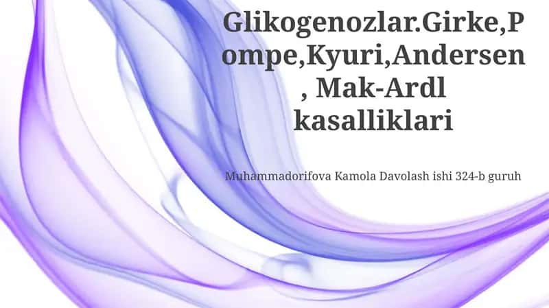 Glikogen saqlash kasalliklari