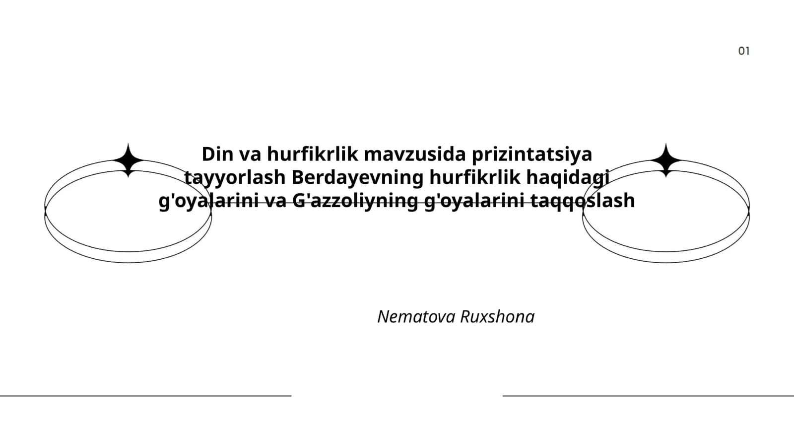 Din va hurfikrlik mavzusida prizintatsiya tayyorlash