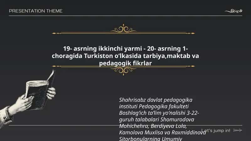 Umumiy Pedagogika fanidan tayyorlagan taqdimoti