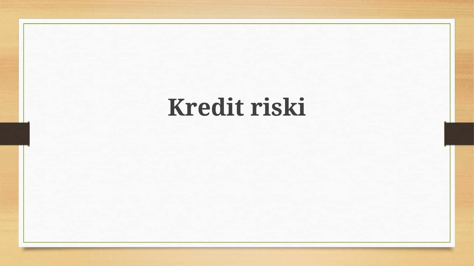 Kreditriski