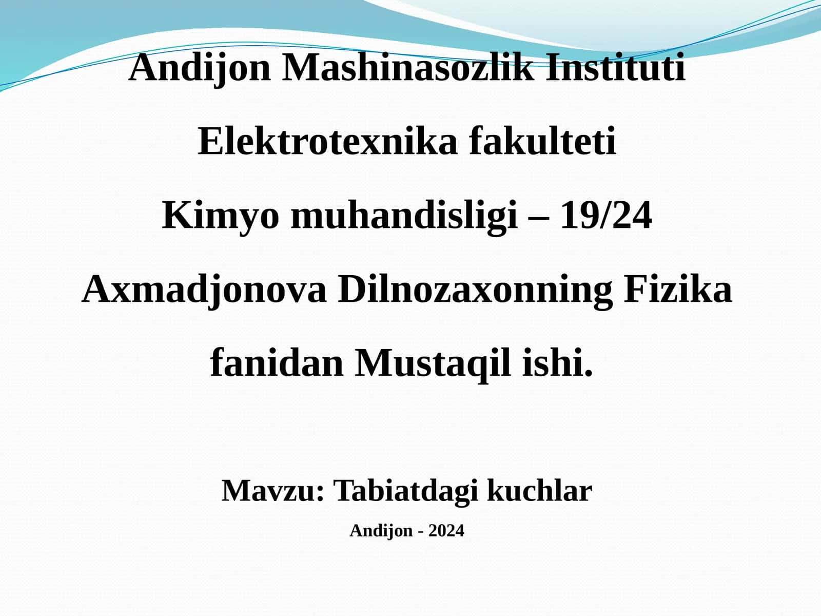 Tabiatdagi kuchlar