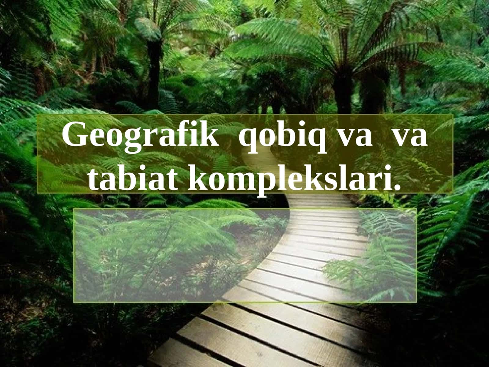 Geografik qobiq va va tabiat komplekslari