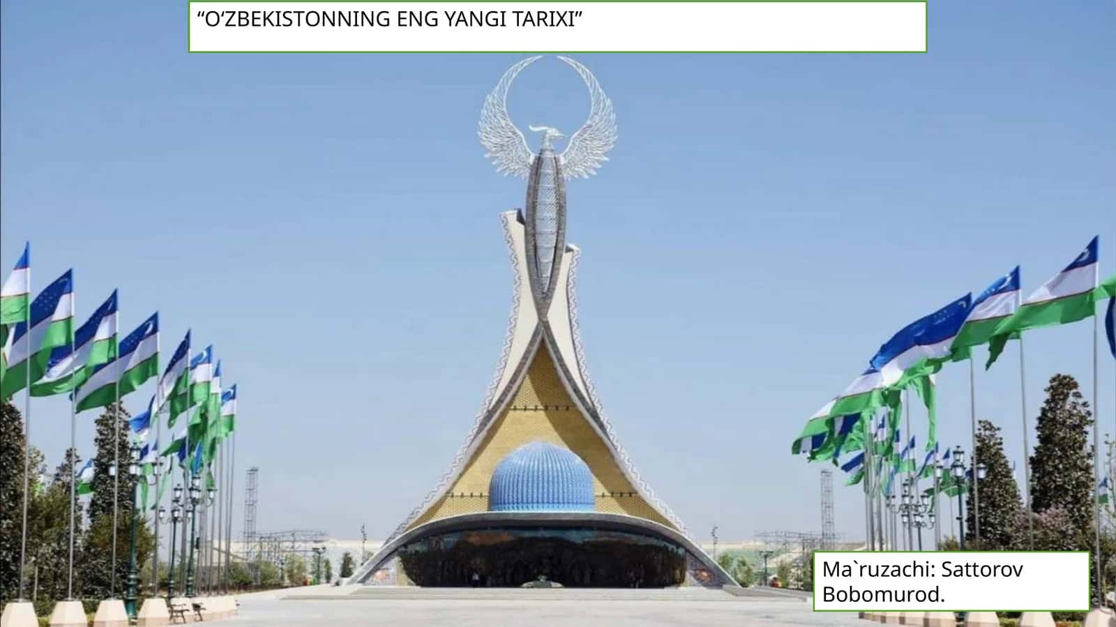 O‘zbekistonning eng yangi tarixi
