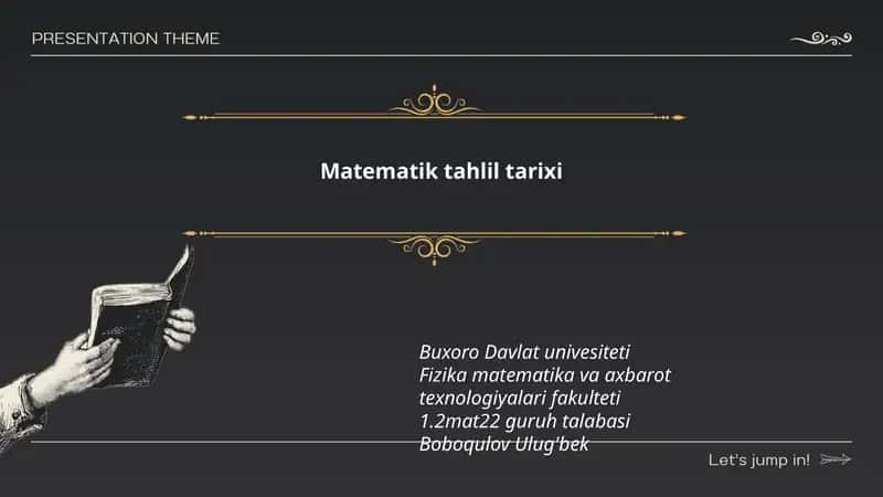 Matematik tahlil tarixi