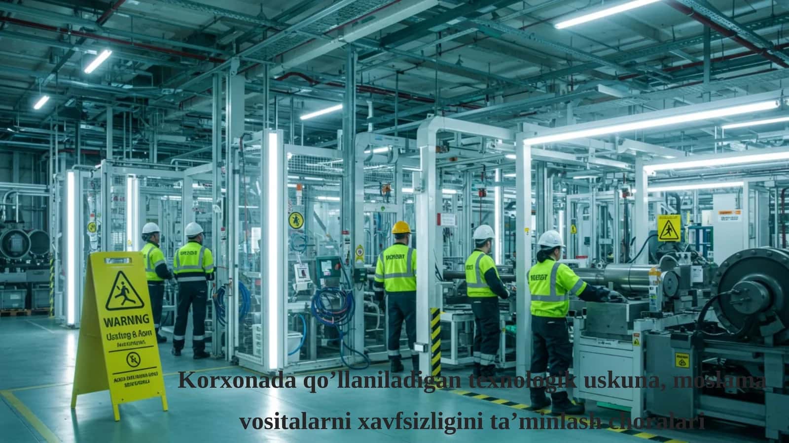 Korxonada qo’llaniladigan texnologik uskuna, moslama vositalarni xavfsizligini ta’minlash choralari