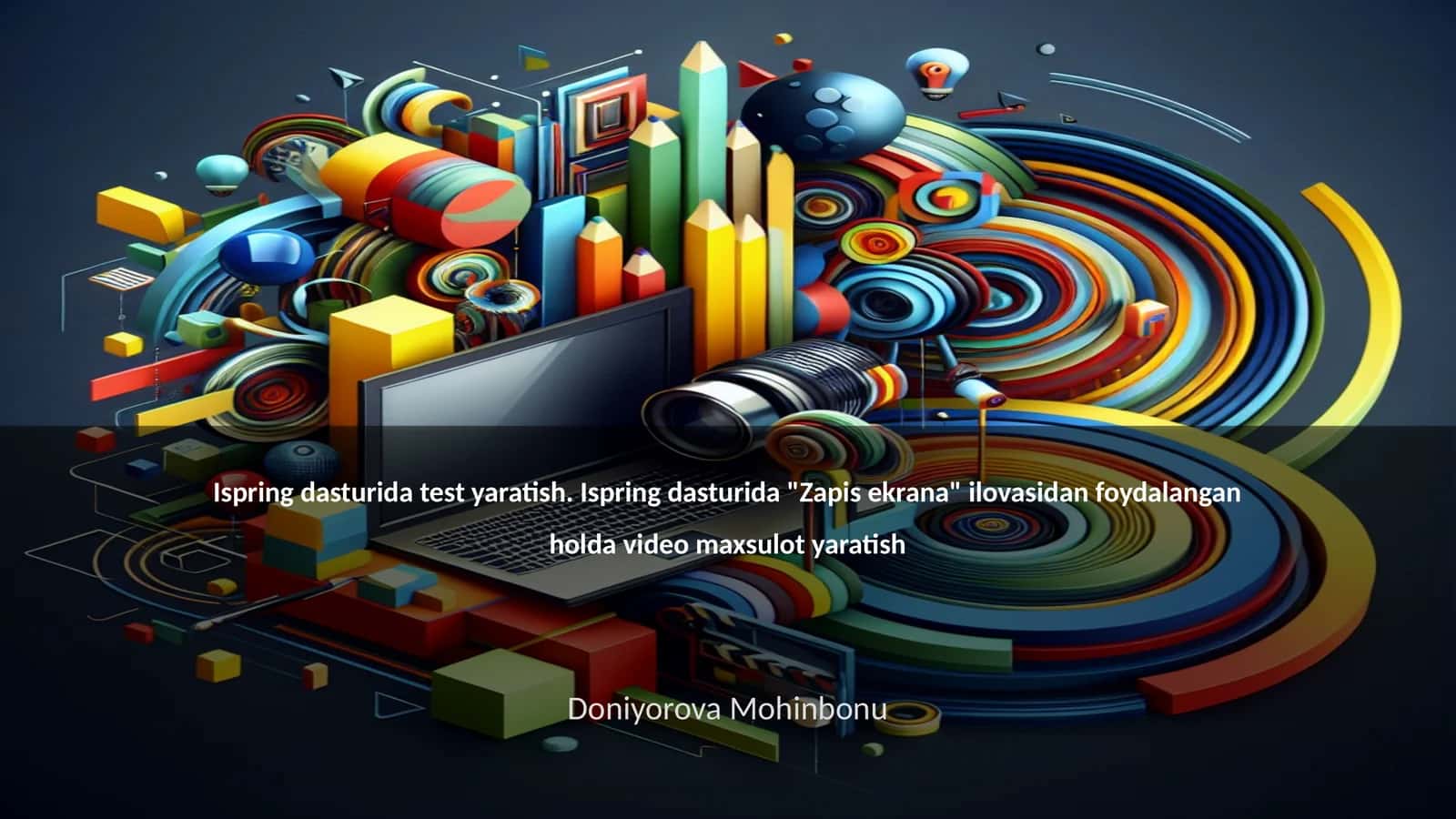 Ispring dasturida test yaratish