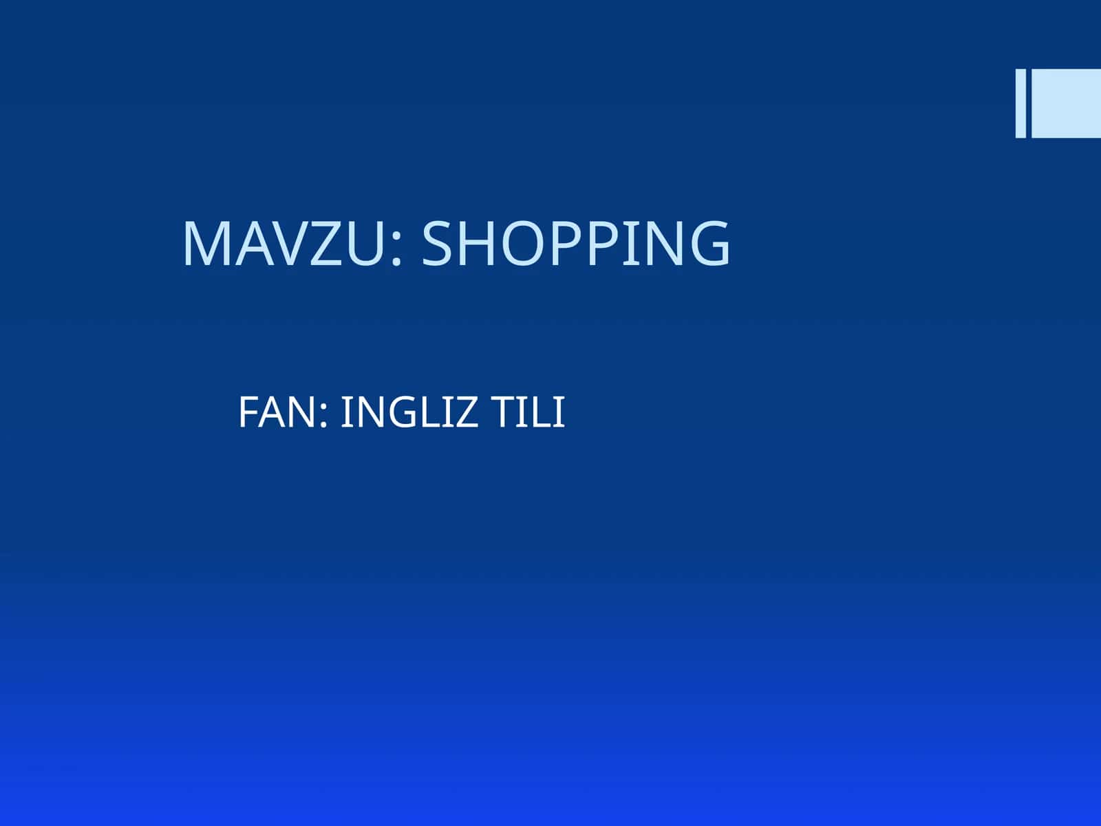 Shopping