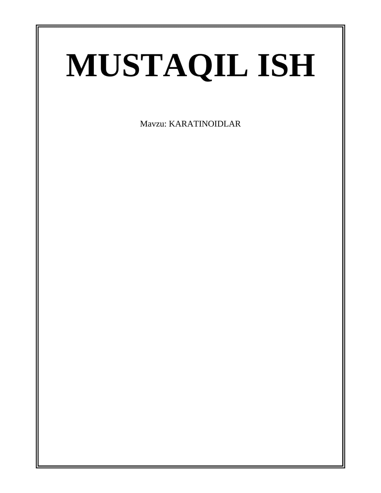KARATINOIDLAR