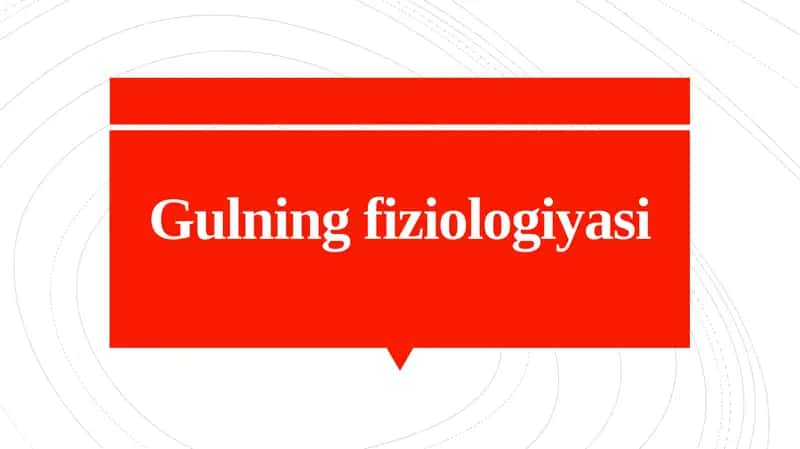 Gulning fiziologiyasi