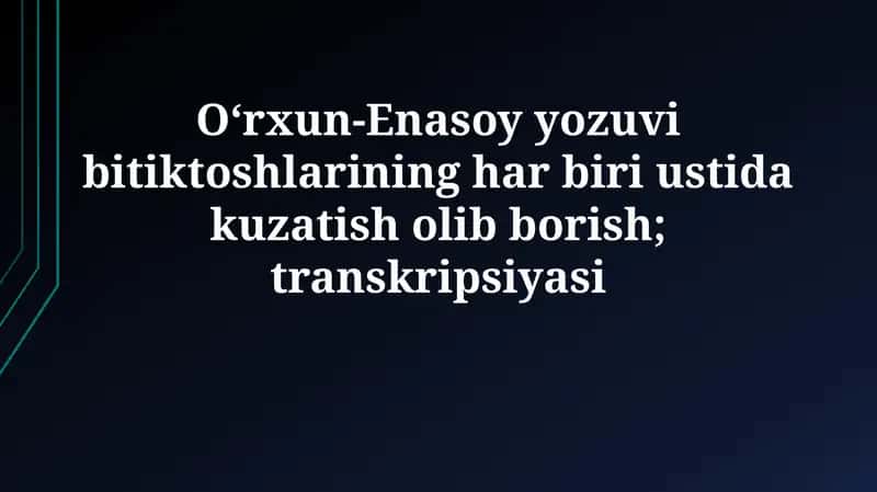 Orxon-Yenisey Yozuvlarining Tavsifi va Joylashuvi