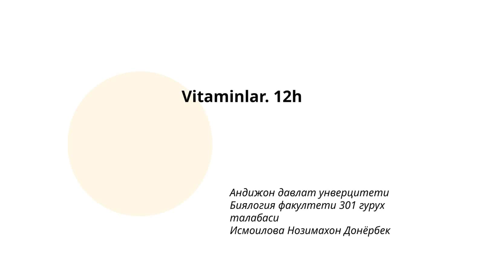 Vitaminlar