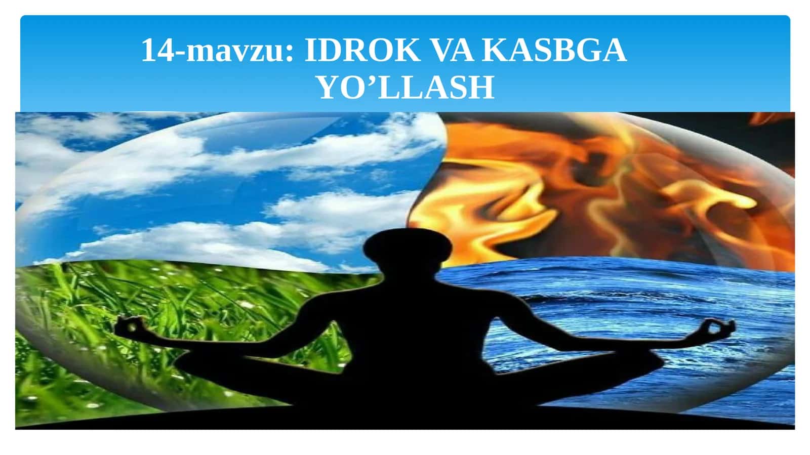 IDROK VA KASBGA YO’LLASH