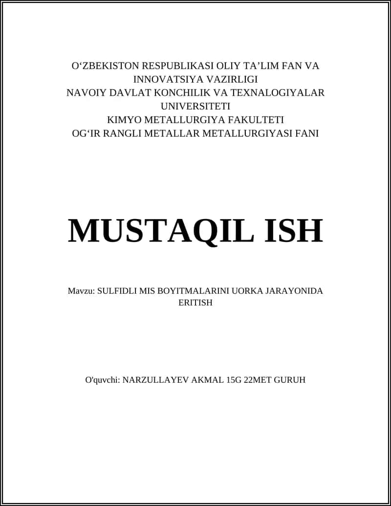 Sulfidli mis boyitmalarini uorka jarayonida eritish