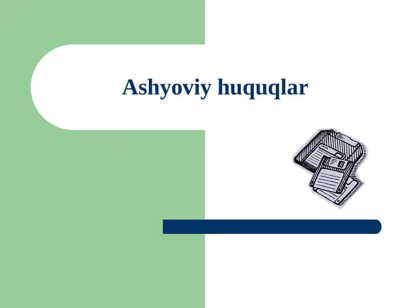 Cheklangan ashyoviy huquqlar