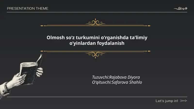 Olmosh So'z Turkumini O'rganish